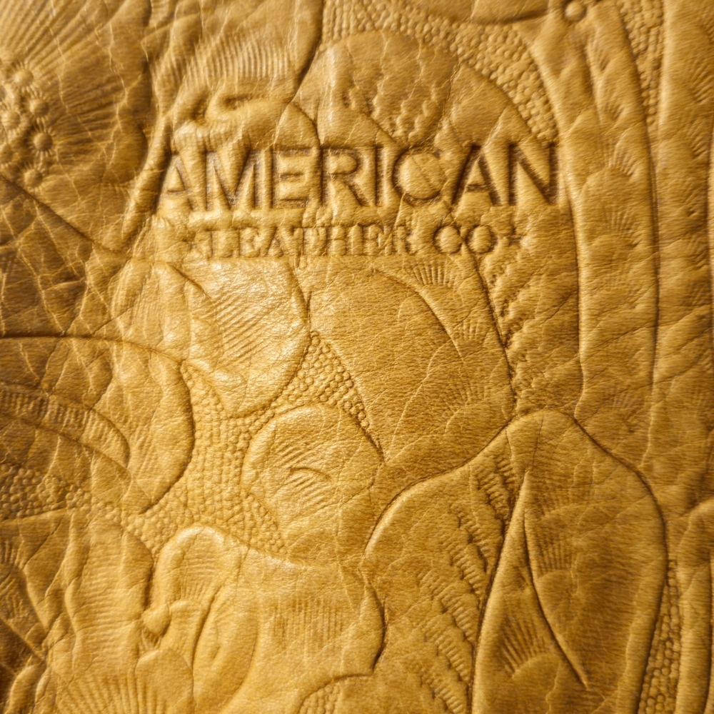 American Leather Co. Embossed Tan Shoulder Bag - Picture 9 of 9